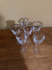 Gold Rim Wine Glasses Set Of 6 8×3