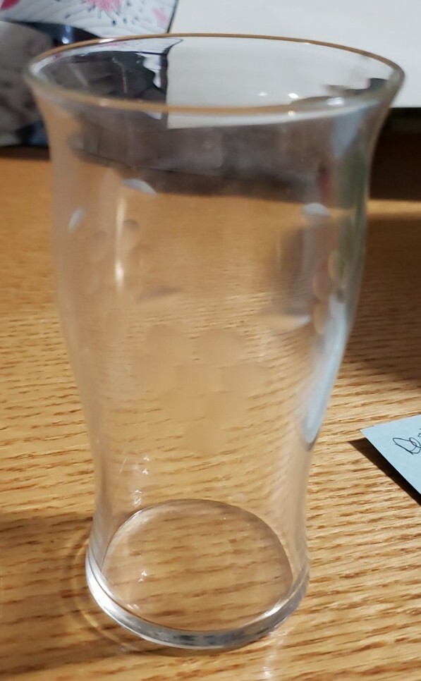 Vintage Pilsner Etched Tumbler’s 8; 4×2.25
