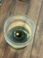 Vintage Beehive Green Stemmed French Wine Tasting Glasses Set Of 4 Luminarc