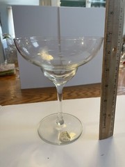  4 Margarita Glasses Princess House #479 6-3/4″ tall – 4-5/8″ w New without box.