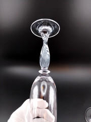 (3) MIKASA CRYSTAL~»Alessandra»~Champagne Flutes~Twisted Stem~9.5″~EXCELLENT