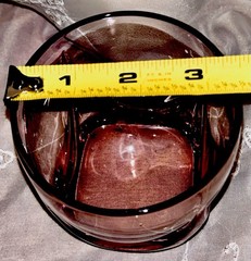 VTG Libbey Old Fashioned Imperial Plum Whiskey Glass Lowball Tumbler