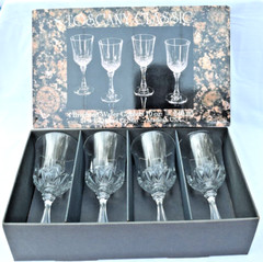 Toscany Classic Set of 4 Brighton Water Goblets 24% Full Lead Crystal 10oz
