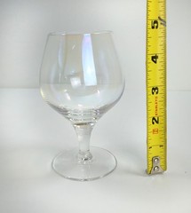 Set of 7 Vintage Crystal Brandy Snifters – 4.75” Tall