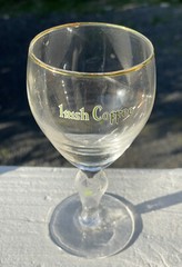 Irish Coffee Shamrock Stemware Gilt Rim Barware Drinking Glass Drinkware