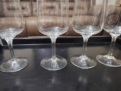 4 Lenox Crystal Desire with Platimum Trim. 7 1/8″ Tall Water Goblets EUC