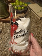 Vintage 1956 Jefferson Jackson Day Dinner Glass Louisville KY Democrat Rooster 2