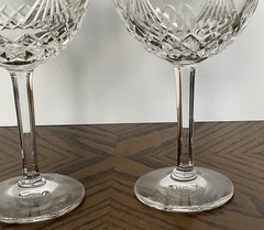 Waterford Millennium 2 Toasting Glasses Goblets 8″ Peace & Prosperity
