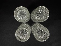 Vintage Anchor Hocking Wexford Glass Tumblers 5.5″ Tall 11 oz Set of 4