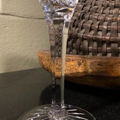 2 Waterford Crystal 14 Ounce Lismore Oversized 7 3/4″ Martini Glasses – Pristine