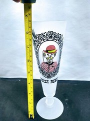 Gay Fad Gay Nineties Ancestors Portrait Uncle Bertie Pilsner Glass MCM