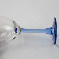 2 Blue Stemmed Crystal Wine Glasses McMinnville Oregon Wine And Food Classic