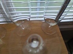 Set of 5 Crystal Ice Tea Glasses Laura by Miller Rogaska 7 7/8″ Tulip Stem