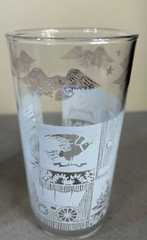 Vintage Anchor Hocking Water Juice Glasses Colonial Days Americana – Set Of 3