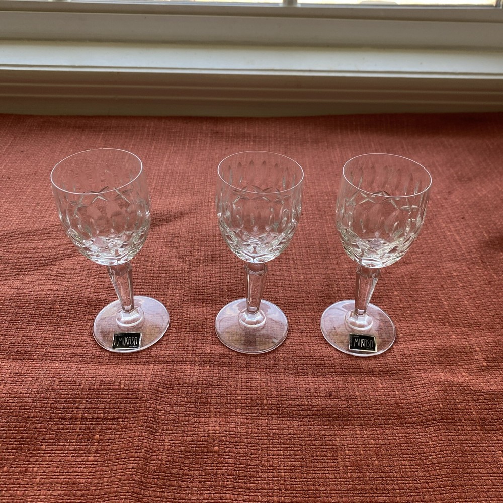 Mikasa Tiny Stemware Shot Glasses Set Of 3