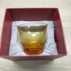 Moser Amber Rocks Glass D9cm H7.5cm