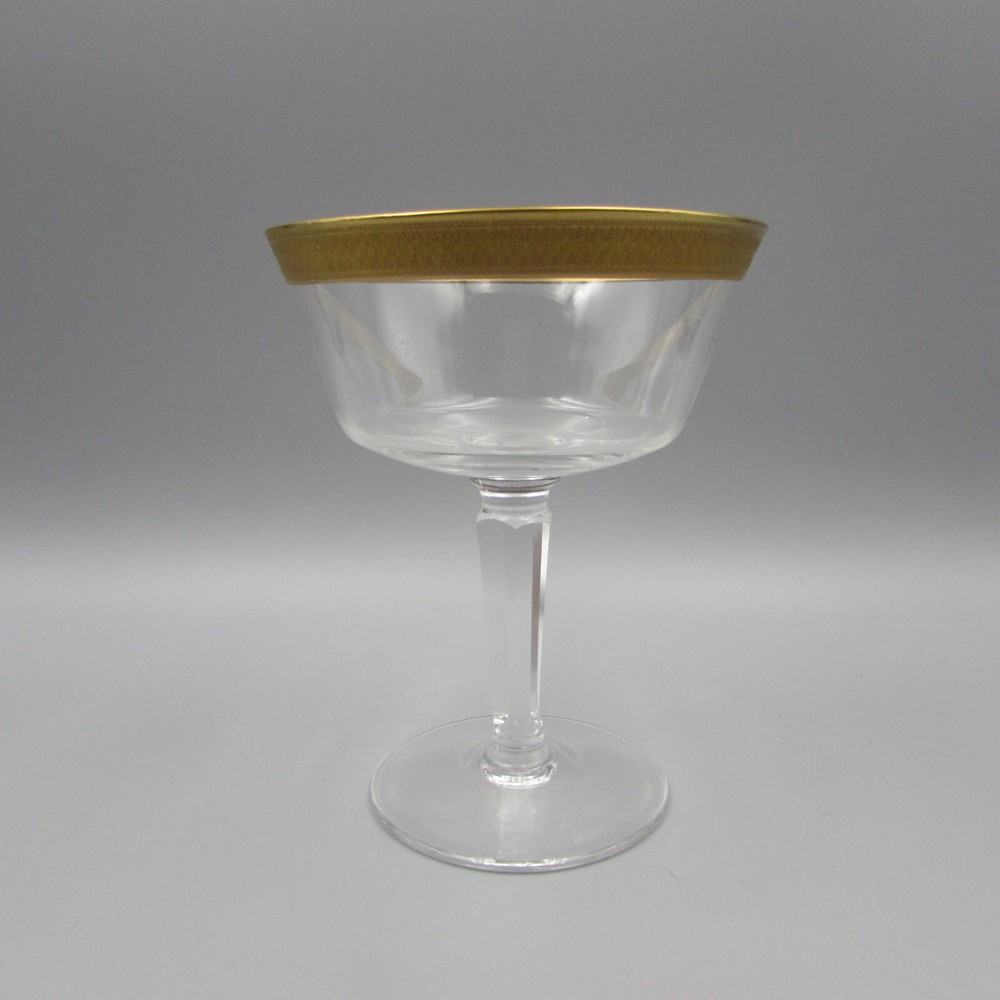 Lenox Crystal Stemware GEORGETOWN Saucer Champagne Glasses – Set of Four