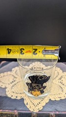 Vintage Set of 6 Rockbend Black Labrador Retriever Lowball / Old Fashioned Glass