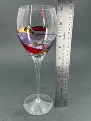 MILANO Mosaic Stained glass RED GOLD WATER GOBLETS STAINED Glass – Replacement