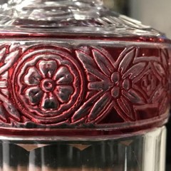Baccarat Empire perfume bottle Gold Band 12.5cmx6.5cm Used
