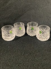 Waterford Crystal Double Old Fashioned Glasses. Castles Set of 4