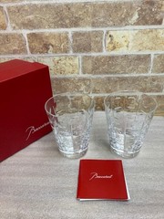 Baccarat Equinox Glass Pair 8.5cm Clear Crystal 2pcs collectible