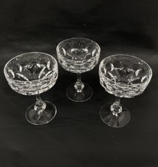 Mikasa Buckingham Champagne Coupe Tall Sherbet Dessert Glasses Set Of 3