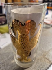 Zodiac Horoscope Astronomy Aries 22K Gold Highball Tom Collins Tumbler Vintage