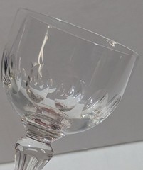 Presumed Val Saint Lambert Olivier Pattern 104 Cordial Glass Crystal Early 1900s