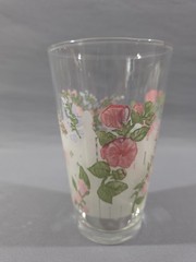 Vtg Pfaltzgraff Set Of 4 Cap May 16oz Glasses Floral Pattern Discontinued