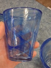 Vntg Kosta Boda Blue Swirl-Ulrica Hydman Vallien-8oz Tumblers-Brand New W/Tags!!