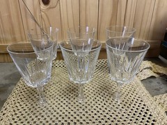 Crystal Vintage glass Red Wine Glasses Set Of 6 Cups