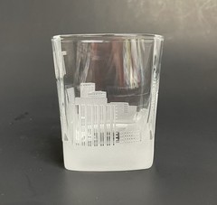 4 Tulsa City Skyline Etched Rocks Glasses 8oz Whiskey Bourbon Cocktail Oklahoma