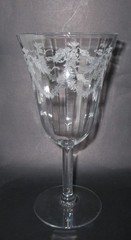 1 Antique 🍷 FOSTORIA VICTORY WATER GOBLET 6 5/8″ TALL Holds 10oz to Brim 6 Av