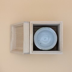 sake cup　”GUINOMI　HAGI-YAKI” 　Sansai　Tricolor