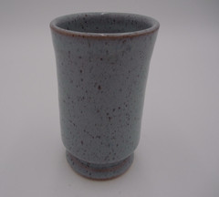 Annapolis Pottery Ceramic Glazed 5″ Tumbler Speckled Seafoam Blue