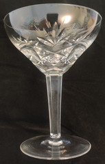 Vintage Royal Leerdam Netherland Carola Crystal Tall Sherbet Cut Glass 5.25 In