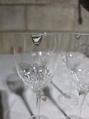 Orrefors Prelude Swedish Crystal Wine Glasses Set of 4