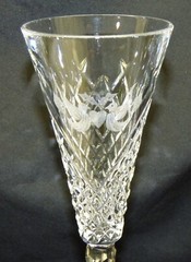 Waterford Crystal 12 Days of Xmas 10 1/4″ Champagne Flute 2 Turtle Doves Alana