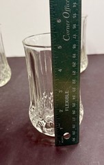 Set Of 4 Vintage Longchamp Style Cristal D’Arques Drinking Glasses 8 oz 5.0”