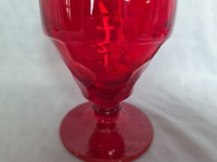 Georgian Red/Ruby Footed Tumbler/Small Goblet by Fenton Glass