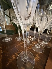 Mikasa (4)FLAME D’AMORE Champagne Flute Crystal 10.75″ MINT More Available
