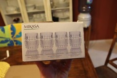MIKASA DELANO Fine Crystal Double Old-Fashioned Glasses (10 OZ ) – Set of Four