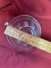 Vintage Anchor Hocking Colonial Double Handled Clear Glass Open Sugar Bowl