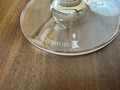 WATERFORD Robert Mondavi Chardonnay Wine Crystal 2006 H8.4″, 22 oz., Pair, NWB