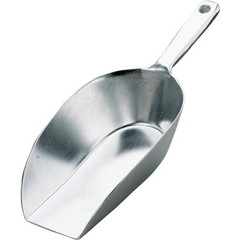 4.4 Oz. Aluminum Flat Bottom Scoop 30265 Harold Import 30265 781723191618 Silver