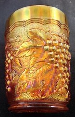 Imperial Glass VINTAGE CARNIVAL ORANGE 473 Flat Tumbler