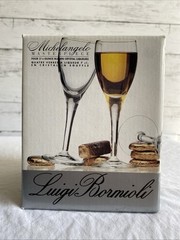 NEW Luigi Bormioli Michelangelo Masterpiece 2.25 oz. Crystal Liqueur Set of 4