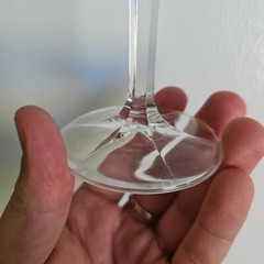 Johann Haviland Bavaria Sweetheart Rose Platinum Rim Wine Glass