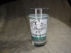 Vintage 1991 Breeders Cup Horse Racing Churchhill Downs Glass Tumbler